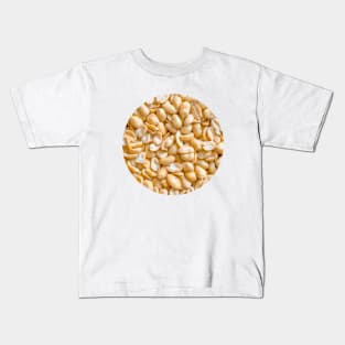 Salted Peanuts Snack Food Photograph Circle Kids T-Shirt